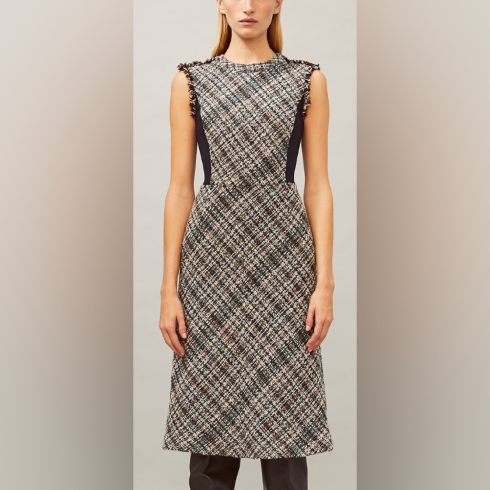 NWT $598 Tory Burch Tweed Pencil Dress